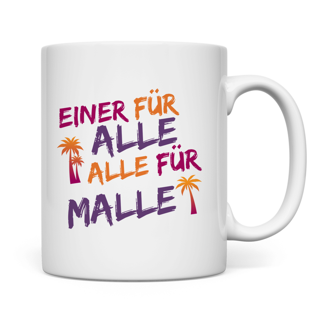 Premium Tasse "Alle für Malle"