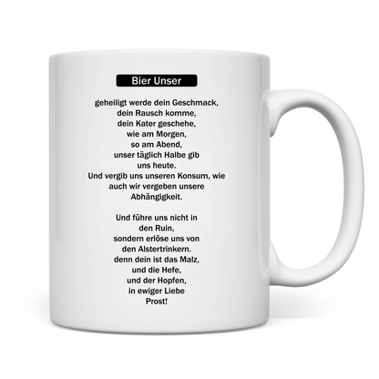 Premium Tasse "Bier Unser"