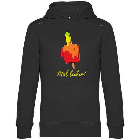 Premium Hoodie "mal lecken?" (Man)