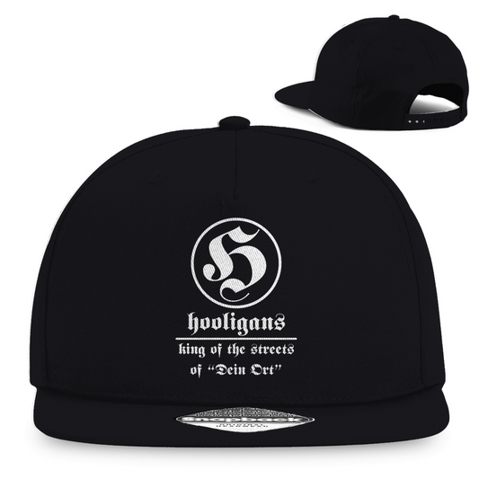 Premium Cap "Hooligans - Kings of the streets" (personalisierbar) (Snapback)