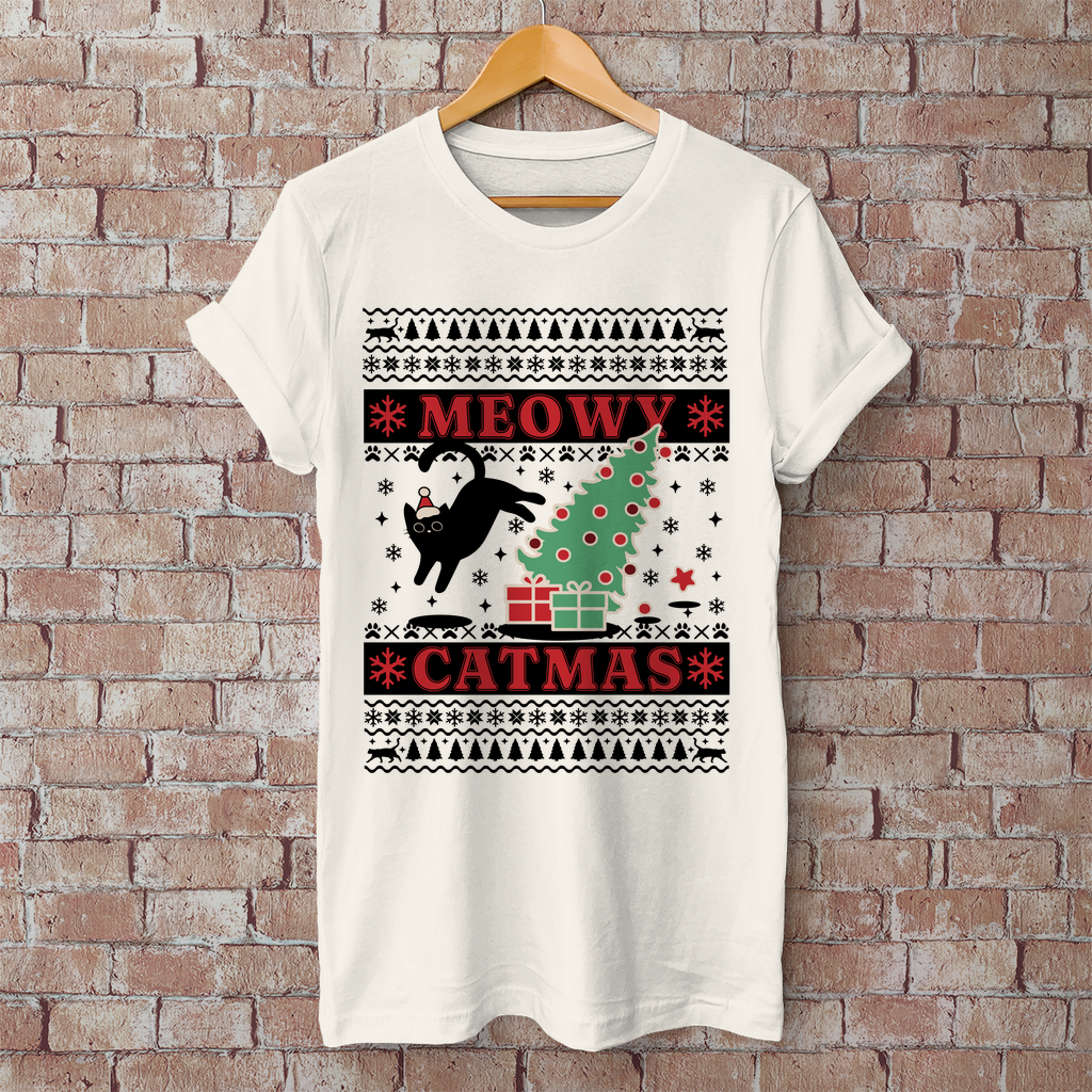 Premium T-Shirt "Meowy Catmas [Spenden Aktion]" (Man)