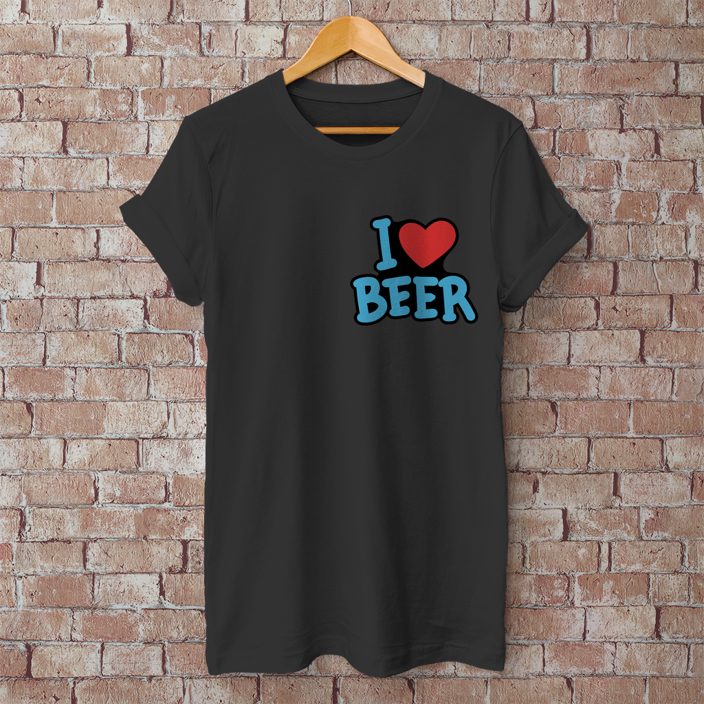 Premium T-Shirt "I ❤ Beer"