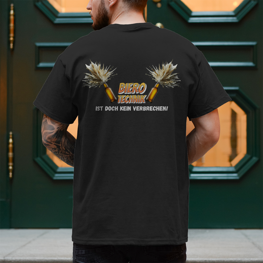 Premium T-Shirt "Biero Technik" (Backprint)