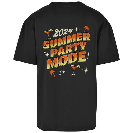 Premium Oversized T-Shirt "Summer Party Mode" (Backprint)