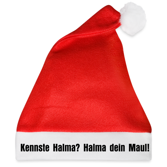 Weihnachtsmütze "Kennste Halma?" - Rot