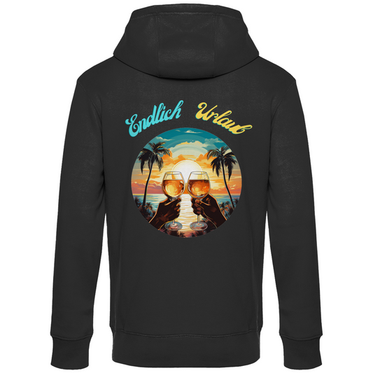 Premium Hoodie "Urlaub 1" (Backprint)