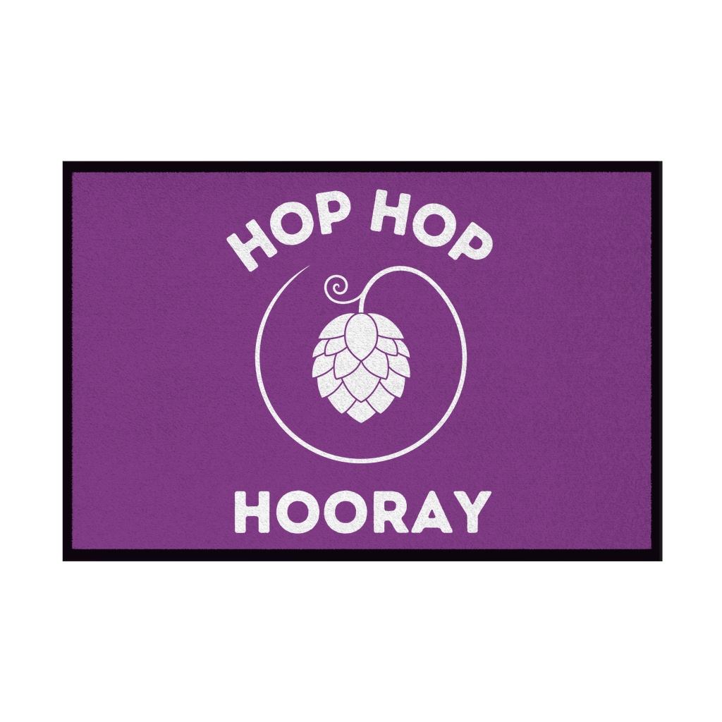 Premium Fußmatte "Hop Hop Hooray"