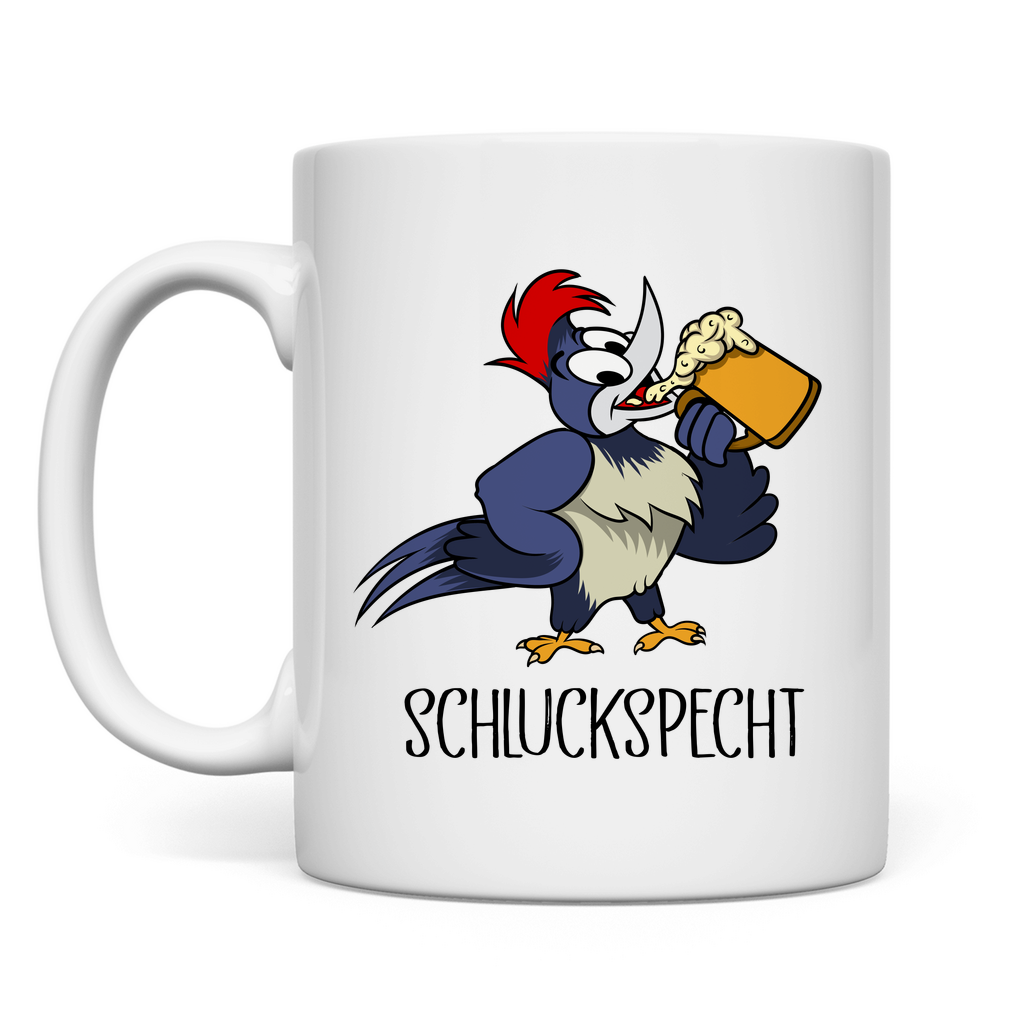 Premium Tasse "Schluckspecht"