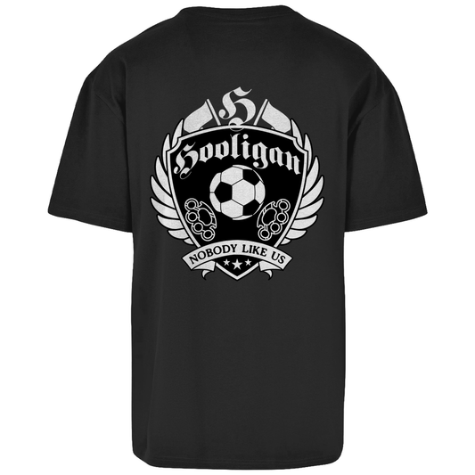Premium Oversized T-Shirt "Hooligans - Nobody like us" (Backprint)