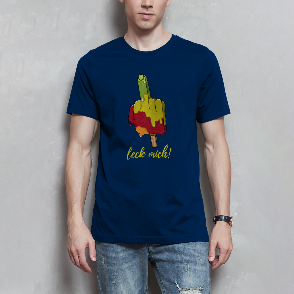 Premium T-Shirt "leck mich!" (Man)
