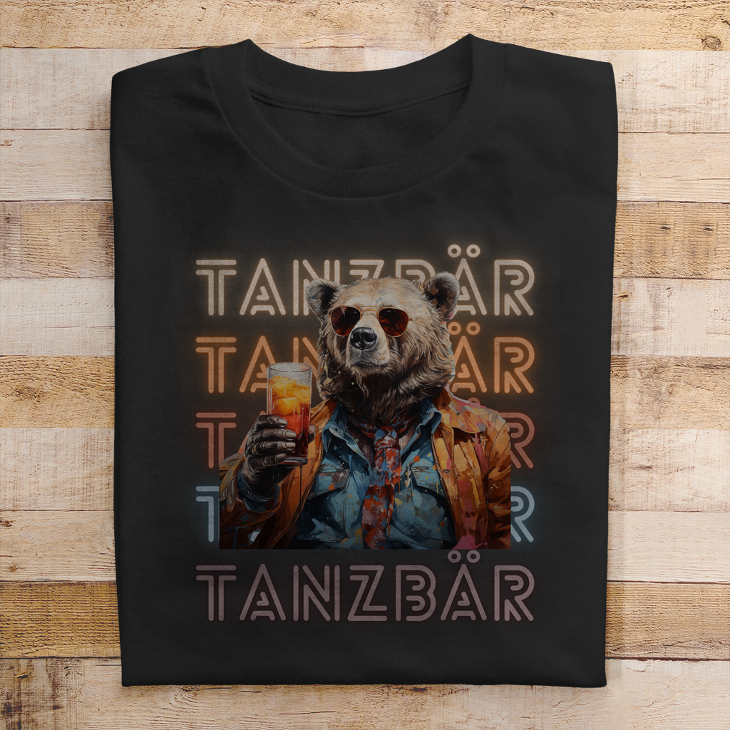 Premium T-Shirt "Tanzbär" (Man)