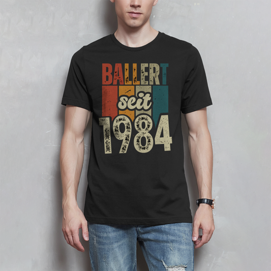 Premium T-Shirt "Ballert seit 1984"