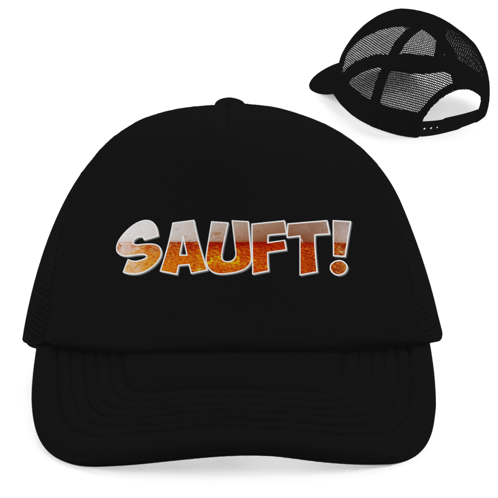 Premium Trucker Cap "Sauft!" (Snapback)