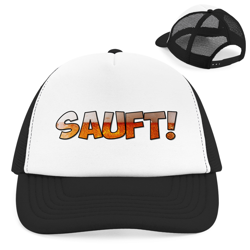 Premium Trucker Cap "Sauft!" (Snapback)