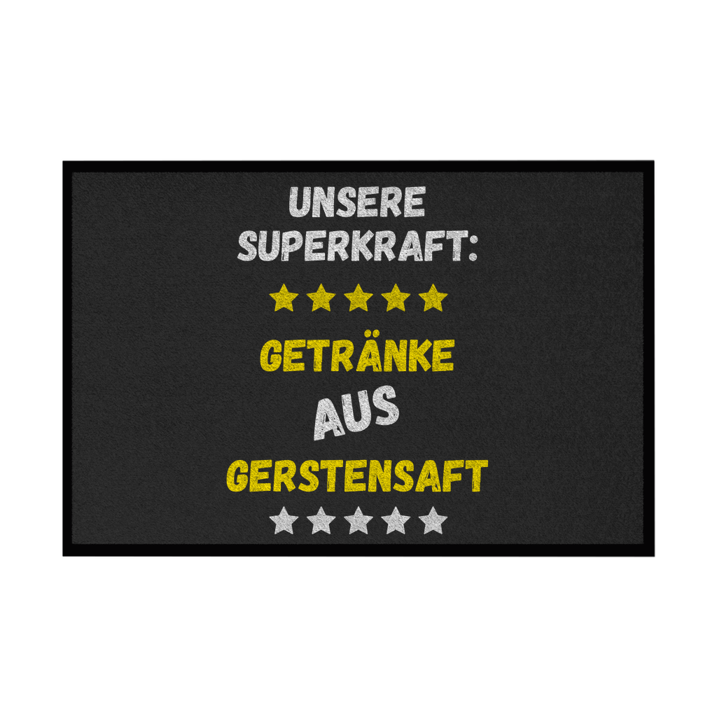 Premium Fußmatte "Superkraft"