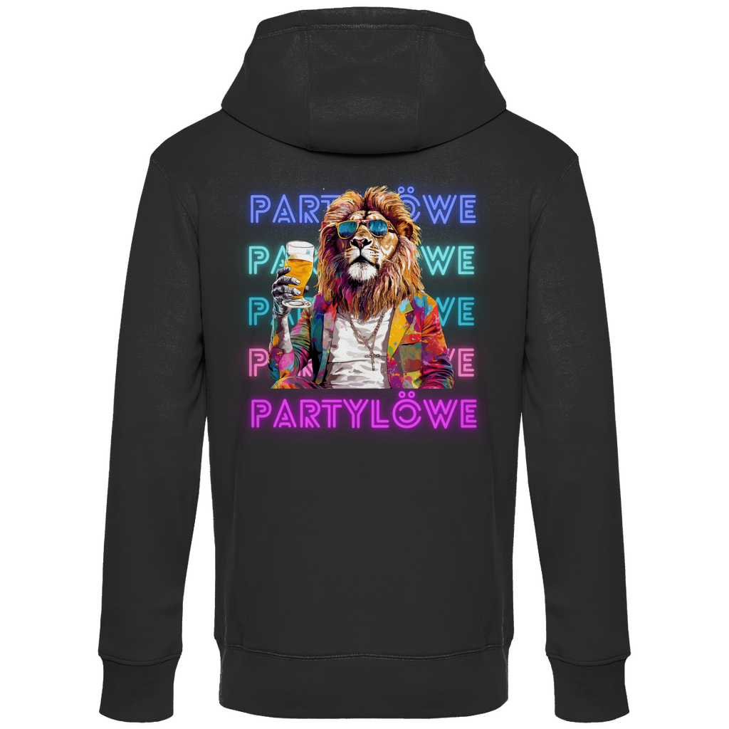 Premium Hoodie "Partylöwe" (Backprint)