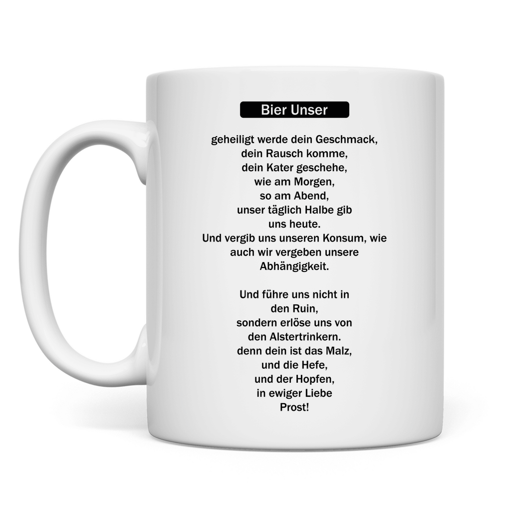 Premium Tasse "Bier Unser"