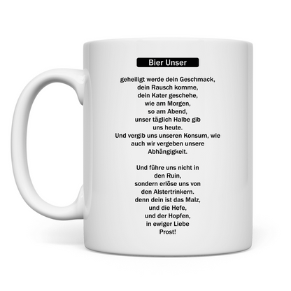 Premium Tasse "Bier Unser"