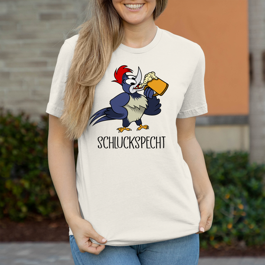 Premium T-Shirt "Schluckspecht" (Woman)