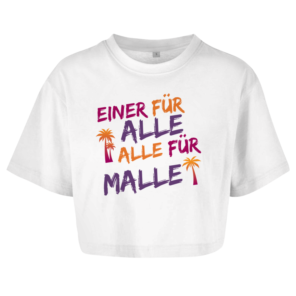 Premium Crop Top "Alle für Malle"