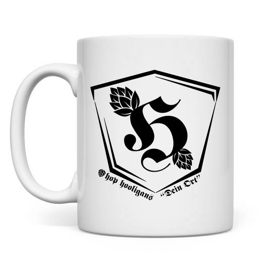 Premium Tasse "Hop Hooligans Headquarters" (personalisierbar)