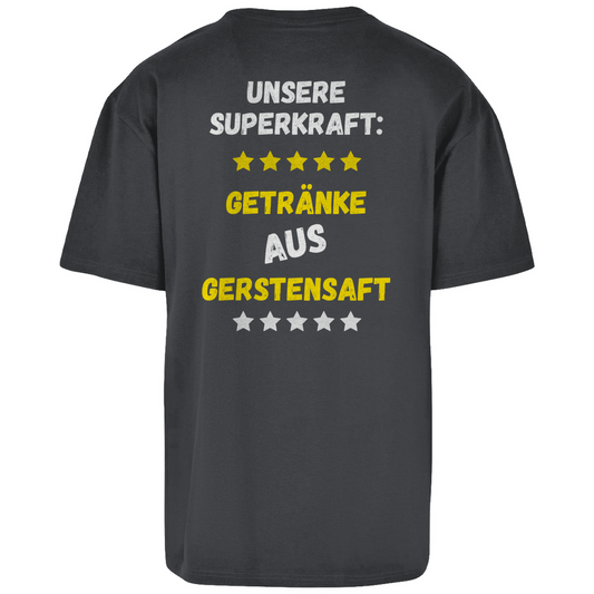 Premium Oversized T-Shirt "Superkraft" (Backprint)