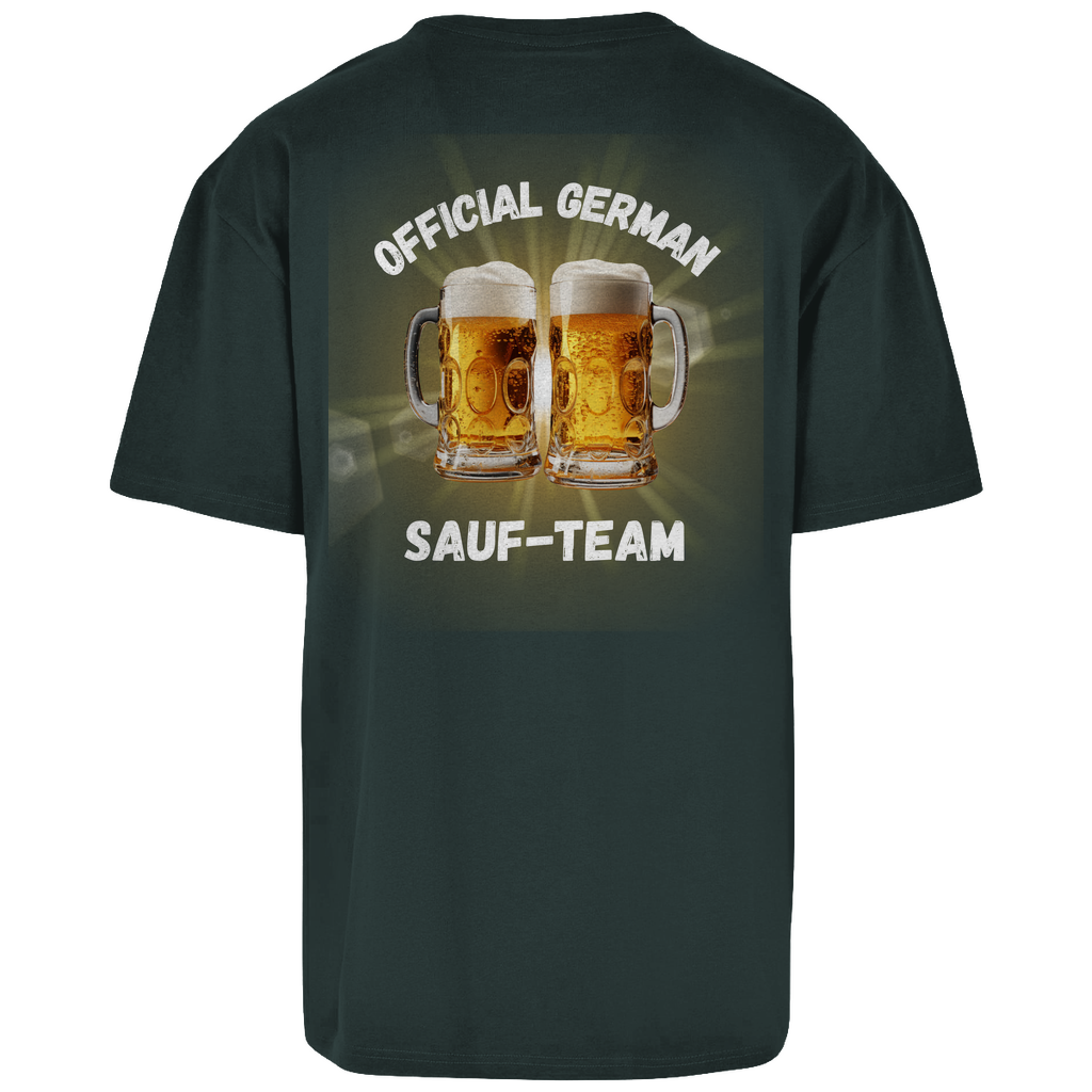 Premium Oversized T-Shirt "Official German Sauf-Team" (Backprint)