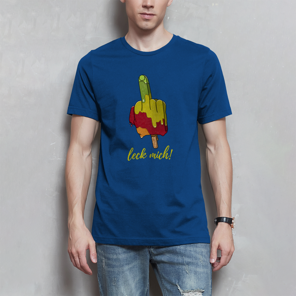 Premium T-Shirt "leck mich!" (Man)