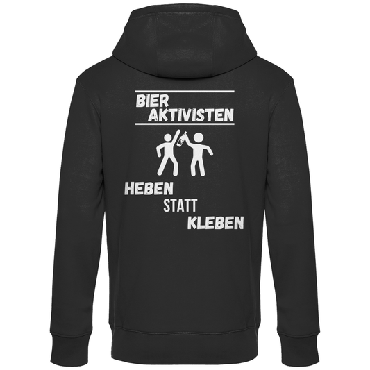 Premium  Hoodie "Bier Aktivisten" (Backprint)