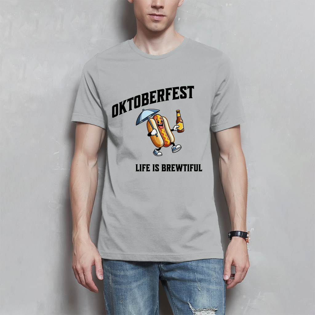 Premium T-Shirt "Life is brewtiful" (Man)