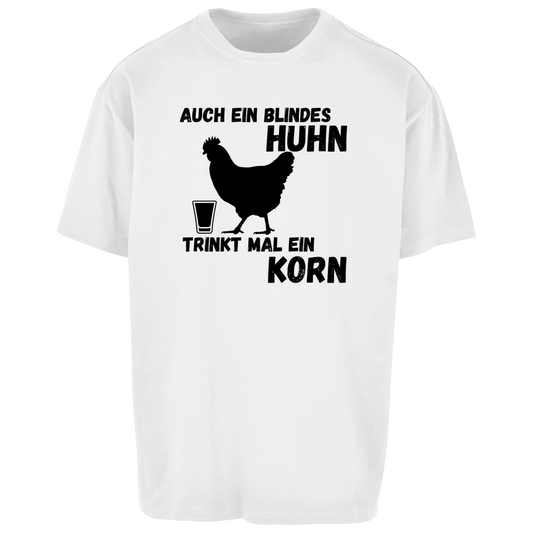 Premium Oversized T-Shirt "Blindes Huhn"