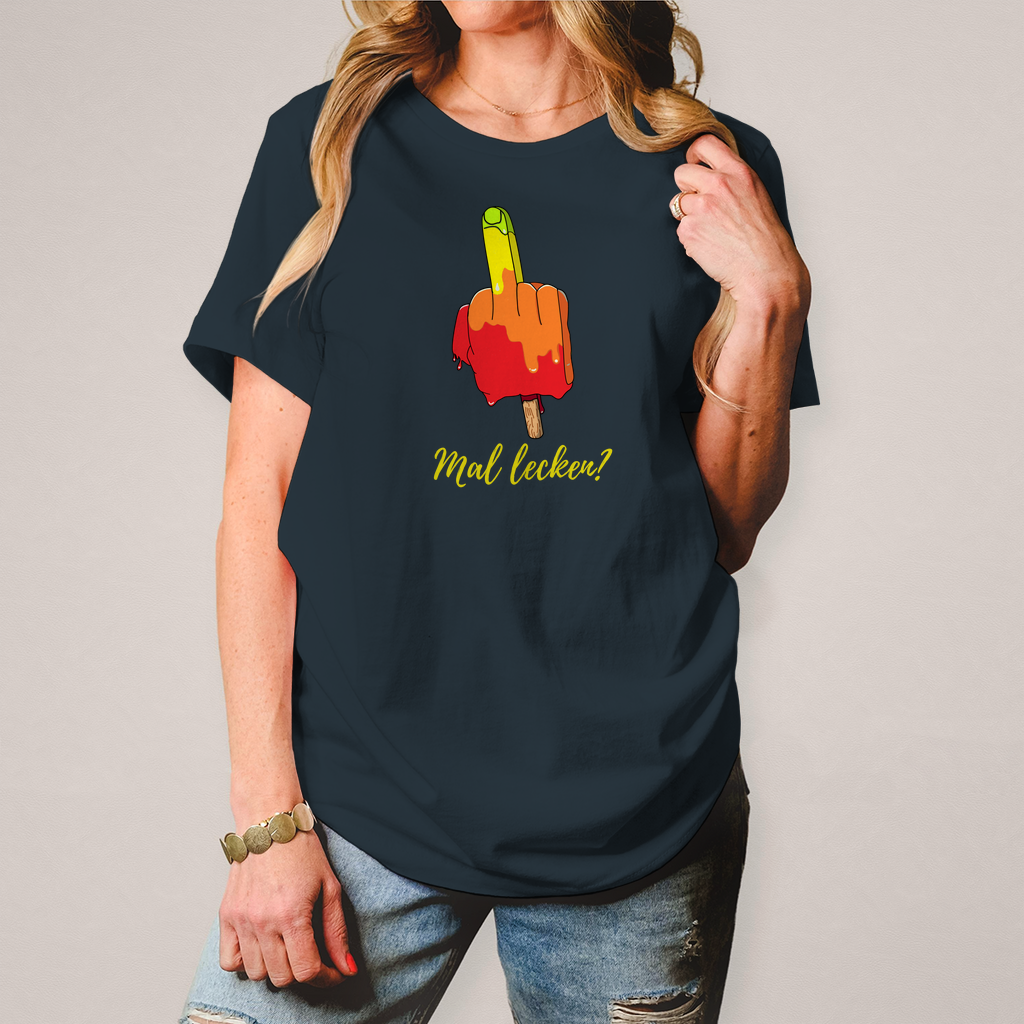 Premium T-Shirt "mal lecken?" (Woman)