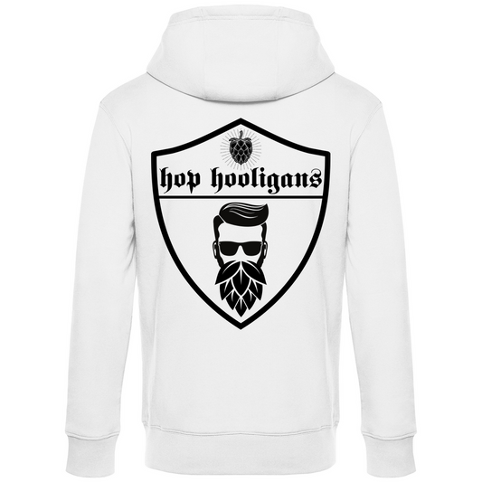 Premium Hoodie "Hop Hooligans Beard" (Backprint)