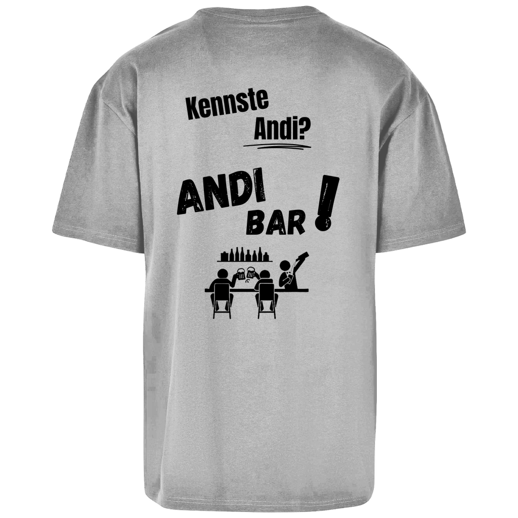 Premium Oversized T-Shirt "Kennste Andi?" (Backprint)