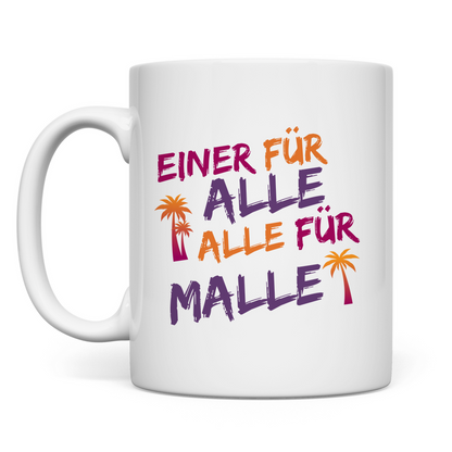 Premium Tasse "Alle für Malle"