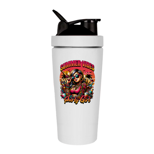 Premium Edelstahl Shaker "Summer Vibes"