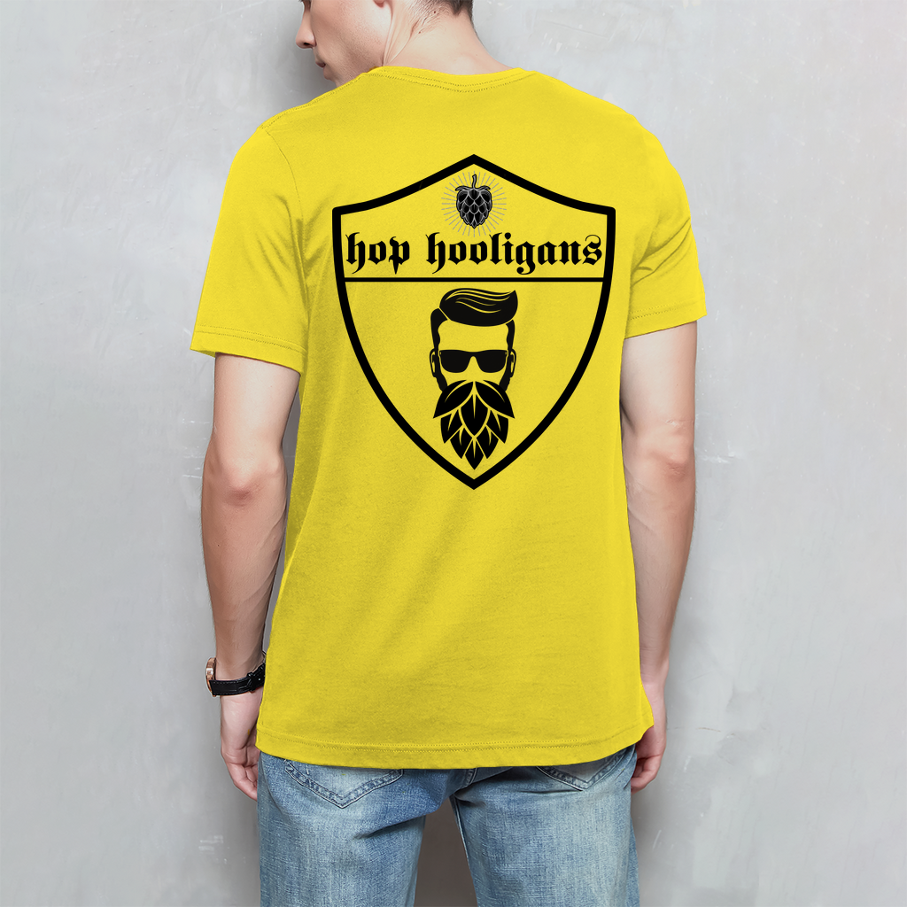 Premium T-Shirt "Hop Hooligans Beard" (Backprint)