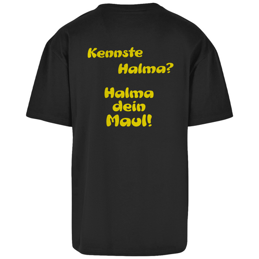 Premium Oversized T-Shirt "Kennste Halma?" (Backprint)