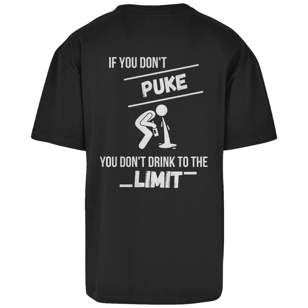 Premium Oversized T-Shirt "Limit (englisch)" (Backprint)