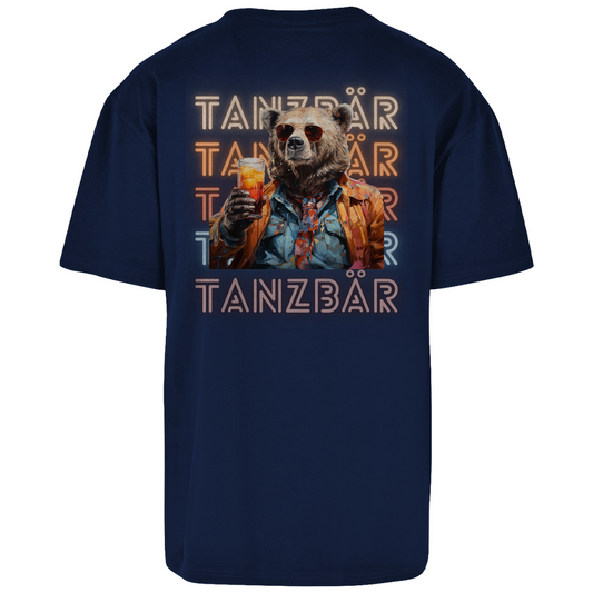 Premium Oversized T-Shirt "Tanzbär" (Backprint)