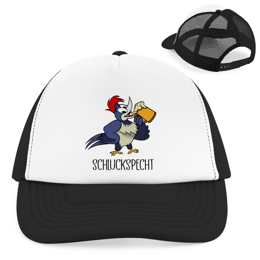 Premium Trucker Cap "Schluckspecht" (Snapback)