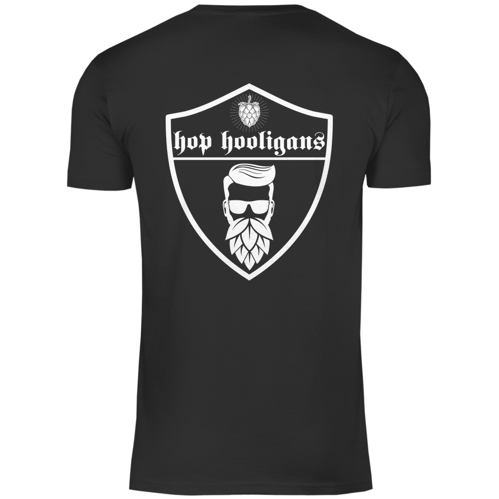 Premium T-Shirt "Hop Hooligans Beard" (Backprint)