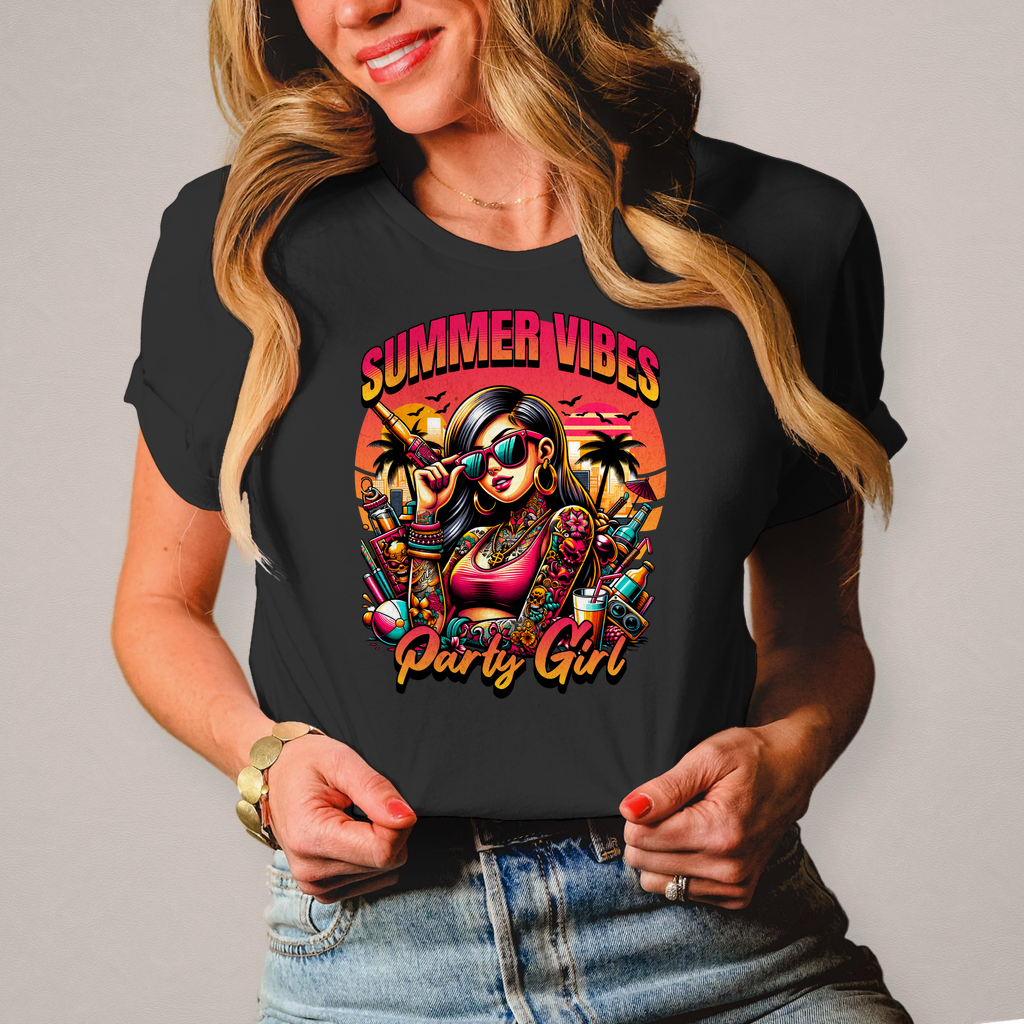 Premium  T-Shirt "Summer Vibes" (Woman)