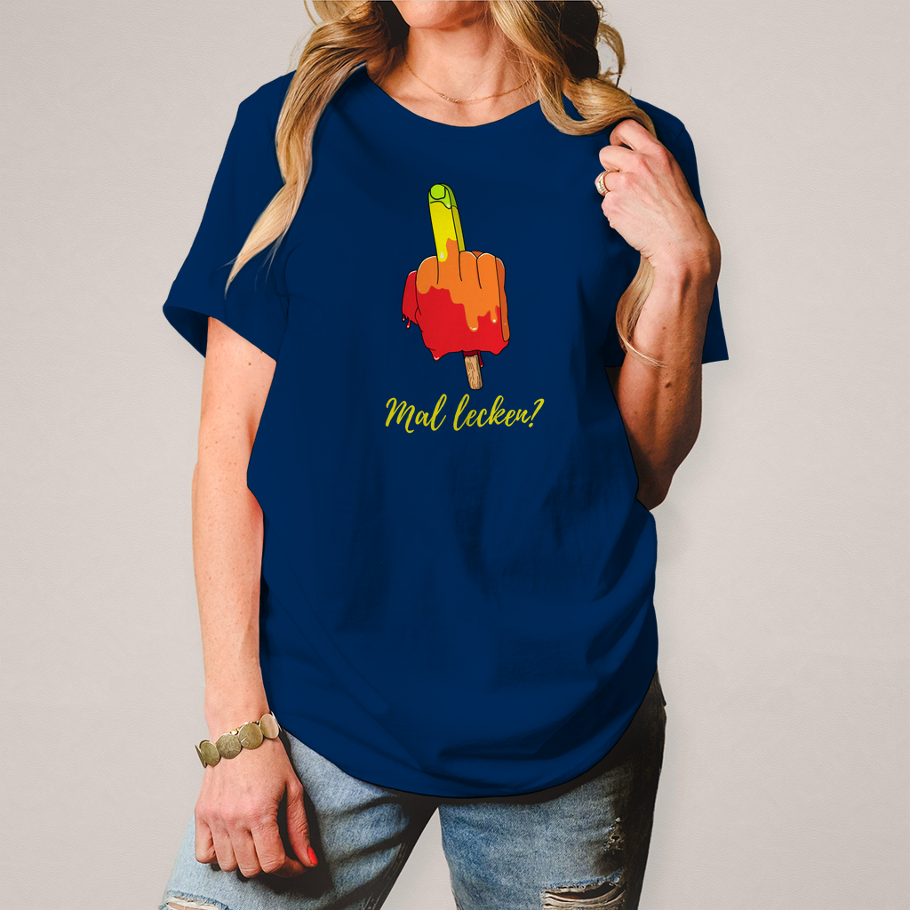 Premium T-Shirt "mal lecken?" (Woman)