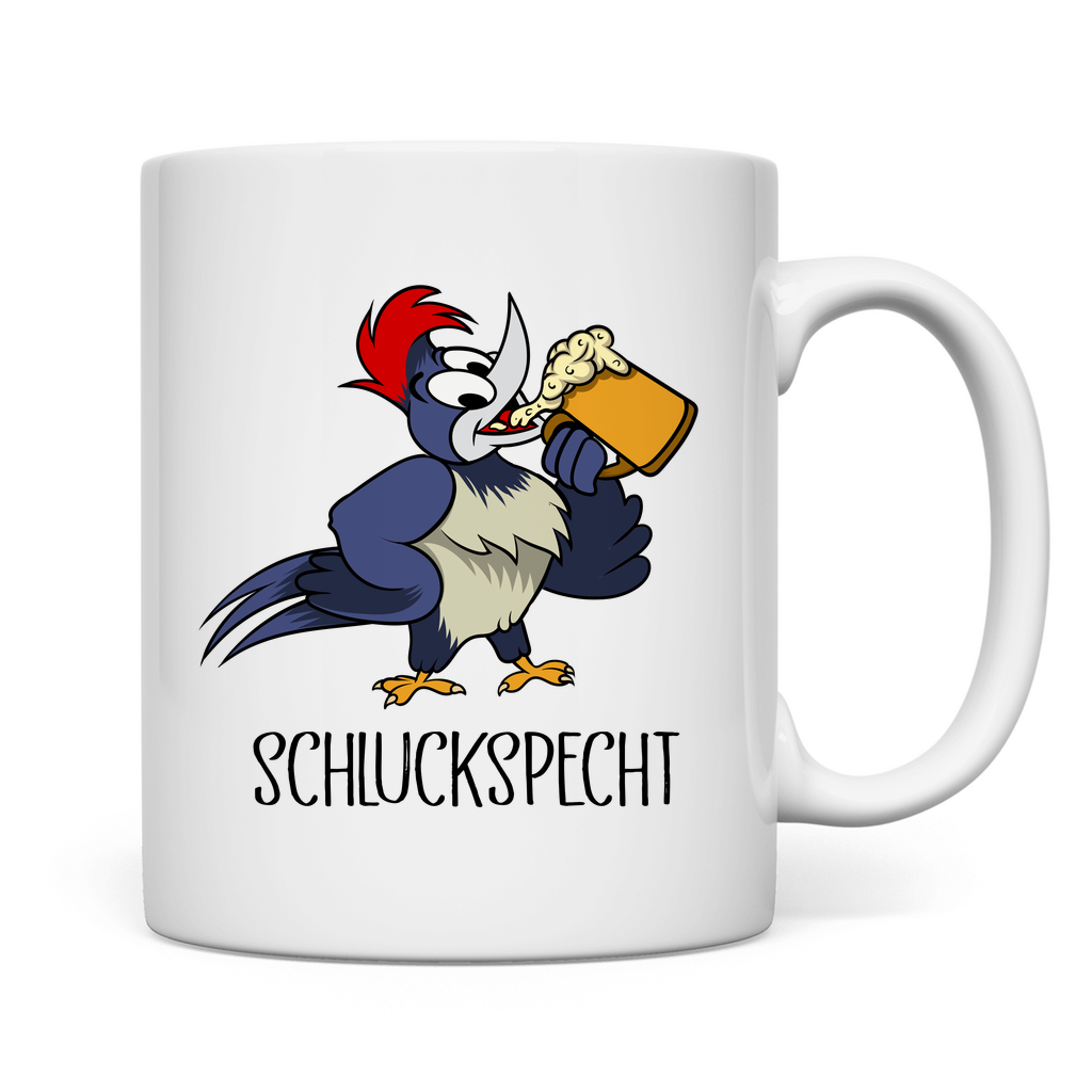 Premium Tasse "Schluckspecht"