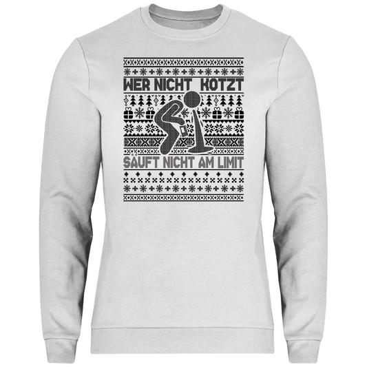 Christmas Premium Sweatshirt "Limit Christmas schwarz weiß"