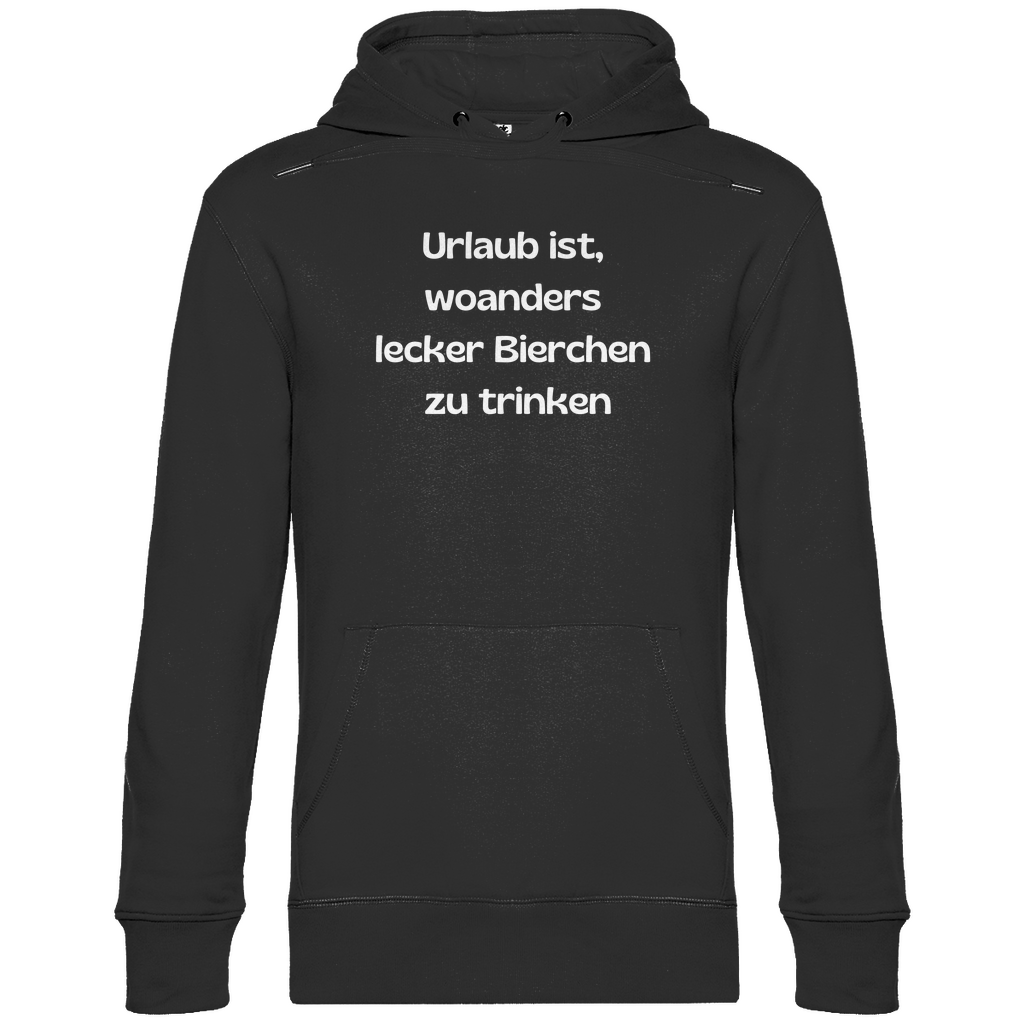 Premium Hoodie "Urlaub ist..."