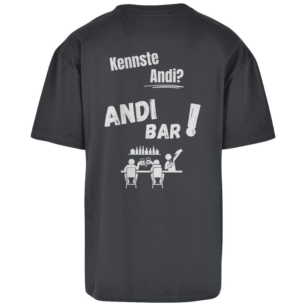 Premium Oversized T-Shirt "Kennste Andi?" (Backprint)