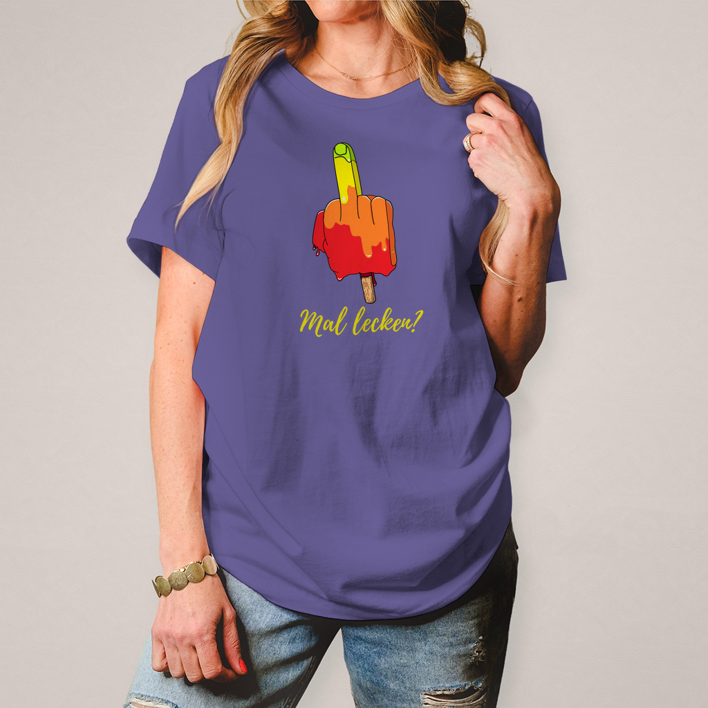 Premium T-Shirt "mal lecken?" (Woman)