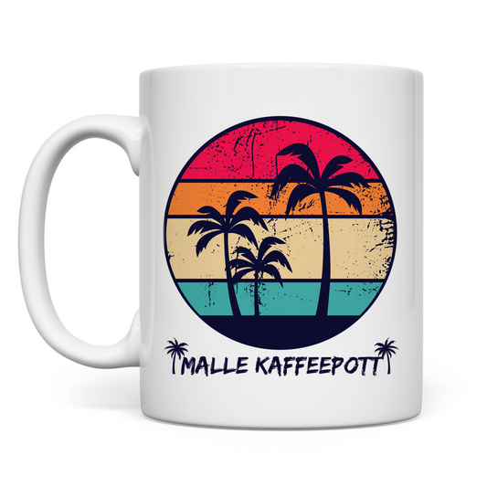 Premium Tasse "Malle Kaffeepott"